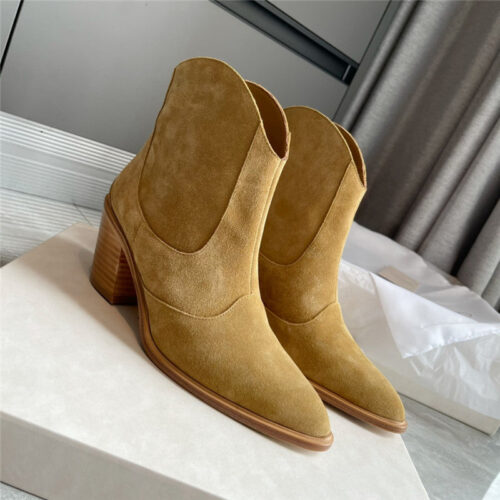 High Quality Luxury Jimmy Choo Leather Suede Rider Boots