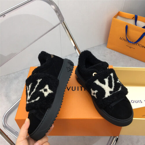 High Quality Luxury Louis Vuitton Wool Platform Sneakers – Style 98147 product detail