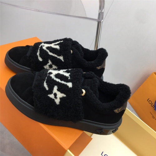 High Quality Luxury Louis Vuitton Wool Platform Sneakers – Style 98147 product detail