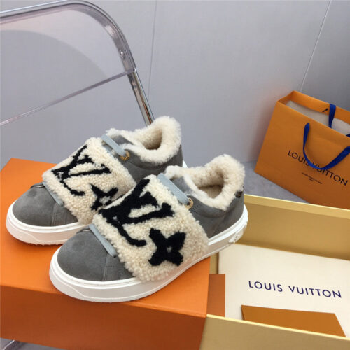 High Quality Luxury Louis Vuitton Wool Platform Sneakers – Style 39395 product detail