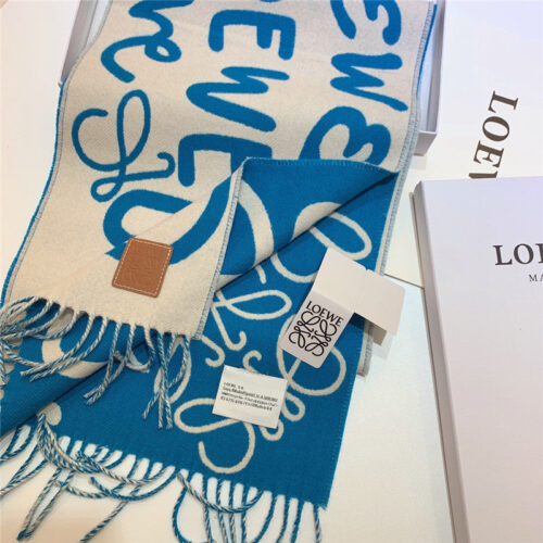 High Quality Luxury Loewe Graffiti Double Sided Scarf – Style 26546 product detail