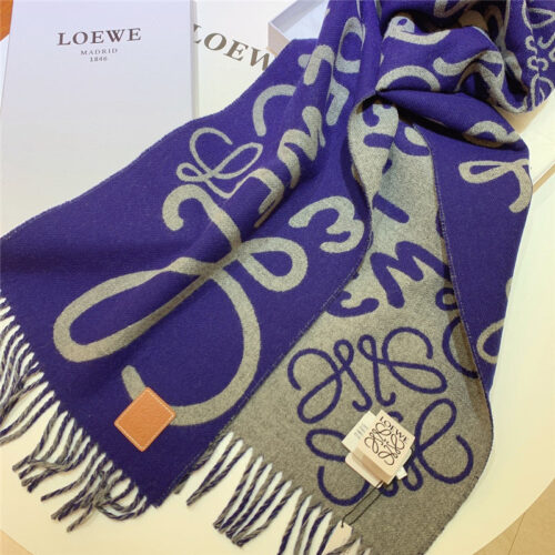High Quality Luxury Loewe Graffiti Double Sided Scarf alternate view