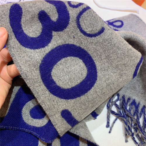High Quality Luxury Loewe Graffiti Double Sided Scarf product detail