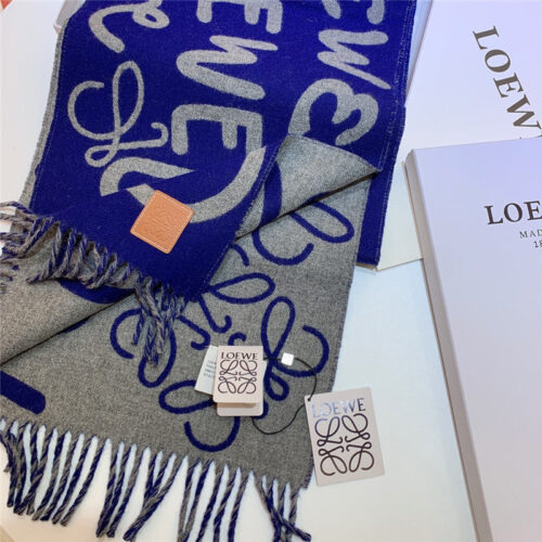 High Quality Luxury Loewe Graffiti Double Sided Scarf product detail
