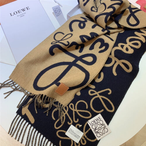 High Quality Luxury Loewe Graffiti Double Sided Scarf – Style 26547 product detail