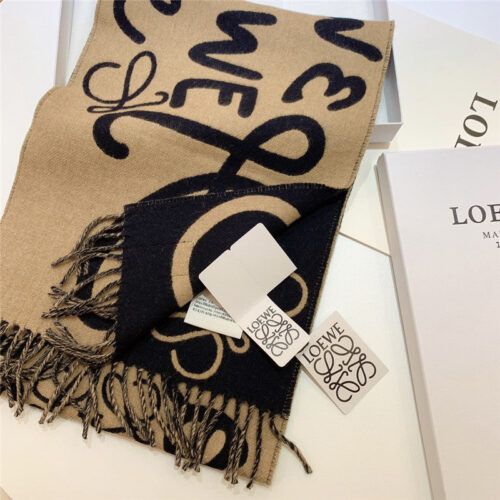 High Quality Luxury Loewe Graffiti Double Sided Scarf – Style 26547 product detail