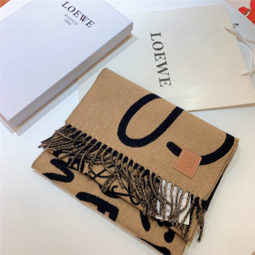 High Quality Luxury Loewe Graffiti Double Sided Scarf – Style 26547 product detail