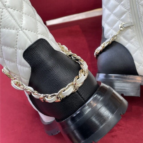 High Quality Luxury Chanel Lace Up Long Boots – Style 75526 product detail