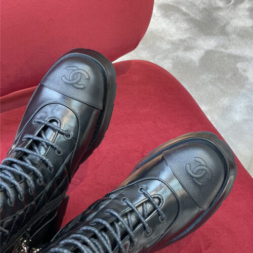 High Quality Luxury Chanel Lace Up Long Boots product detail