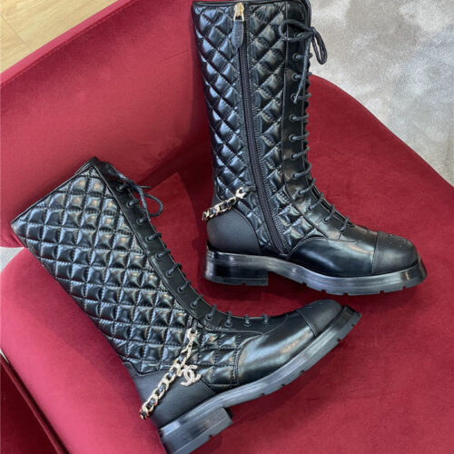 High Quality Luxury Chanel Lace Up Long Boots product detail