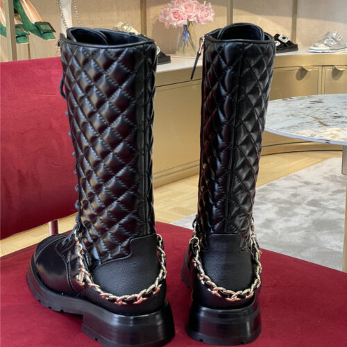 High Quality Luxury Chanel Lace Up Long Boots product detail