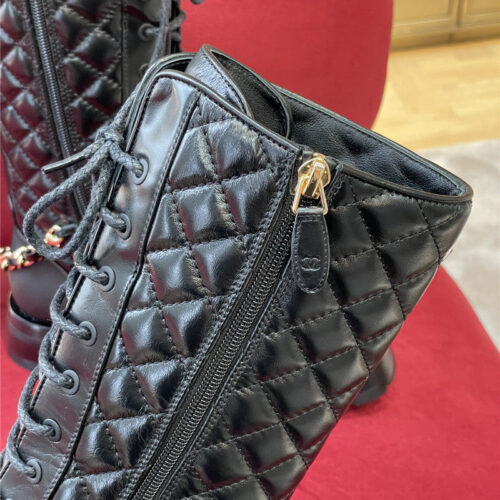 High Quality Luxury Chanel Lace Up Long Boots product detail