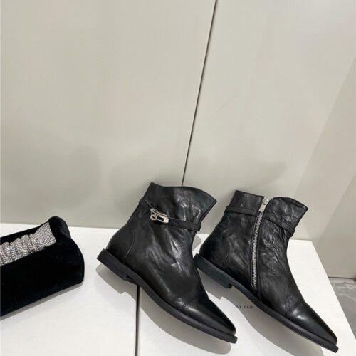 High Quality Luxury Hermes Kelly Zip Ankle Boots – Style 51171 product detail