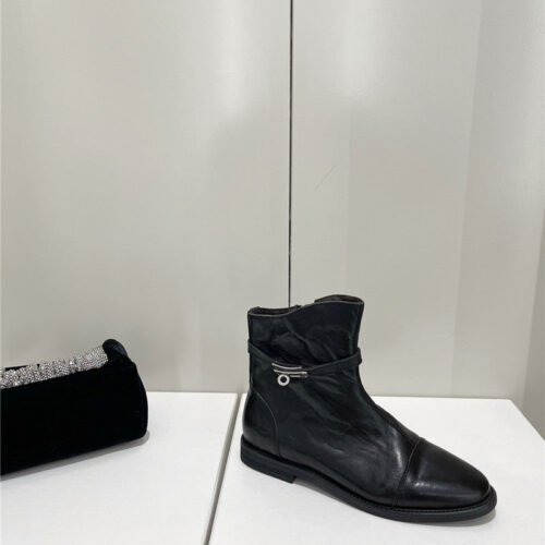 High Quality Luxury Hermes Kelly Zip Ankle Boots – Style 51171 product detail
