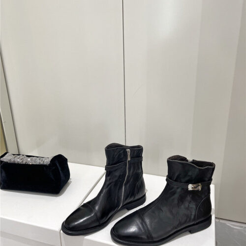 High Quality Luxury Hermes Kelly Zip Ankle Boots – Style 51171 alternate view