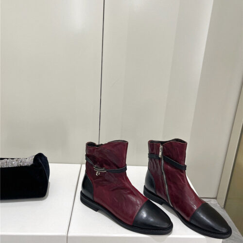 High Quality Luxury Hermes Kelly Zip Ankle Boots