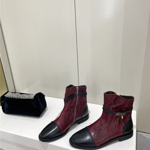 High Quality Luxury Hermes Kelly Zip Ankle Boots product detail