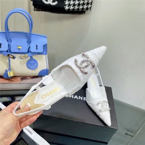 High Quality Luxury Chanel Pearl Double C Pendant Diamond Shoes – Style 96646 product detail