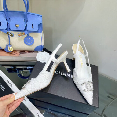 High Quality Luxury Chanel Pearl Double C Pendant Diamond Shoes – Style 96646 product detail