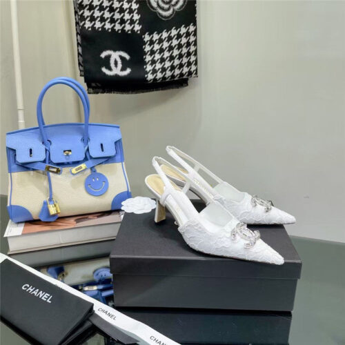 High Quality Luxury Chanel Pearl Double C Pendant Diamond Shoes – Style 96646 product detail