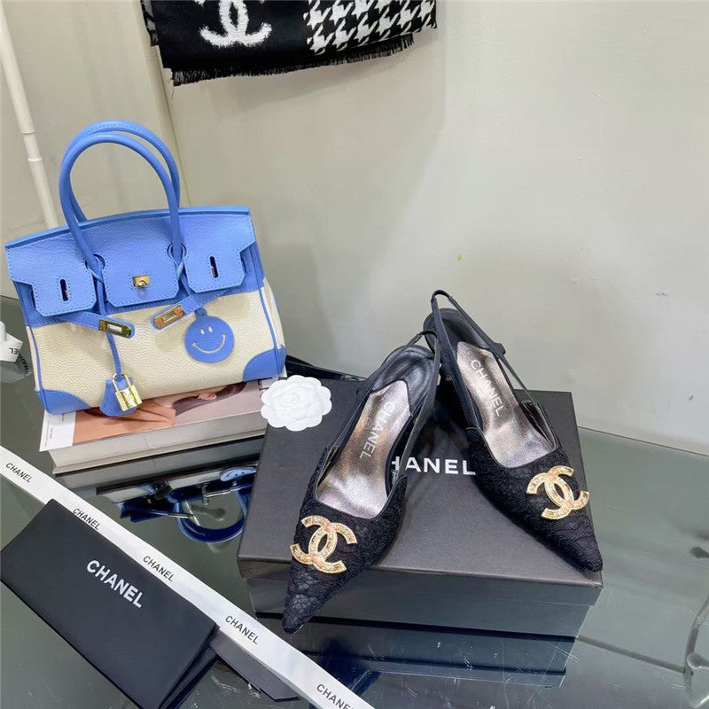 High Quality Luxury Chanel Pearl Double C Pendant Diamond Shoes – Style 27718 product detail