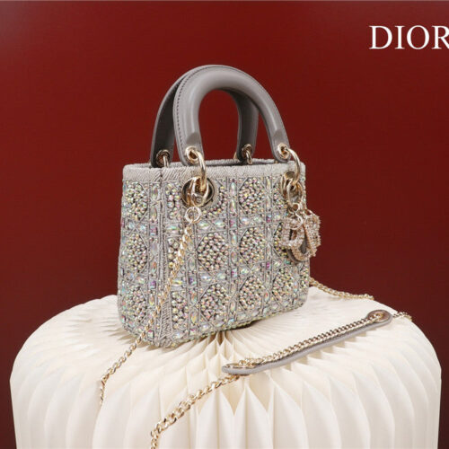 High Quality Luxury Mini Lady Dior Beaded Bag – Style 26745 product detail