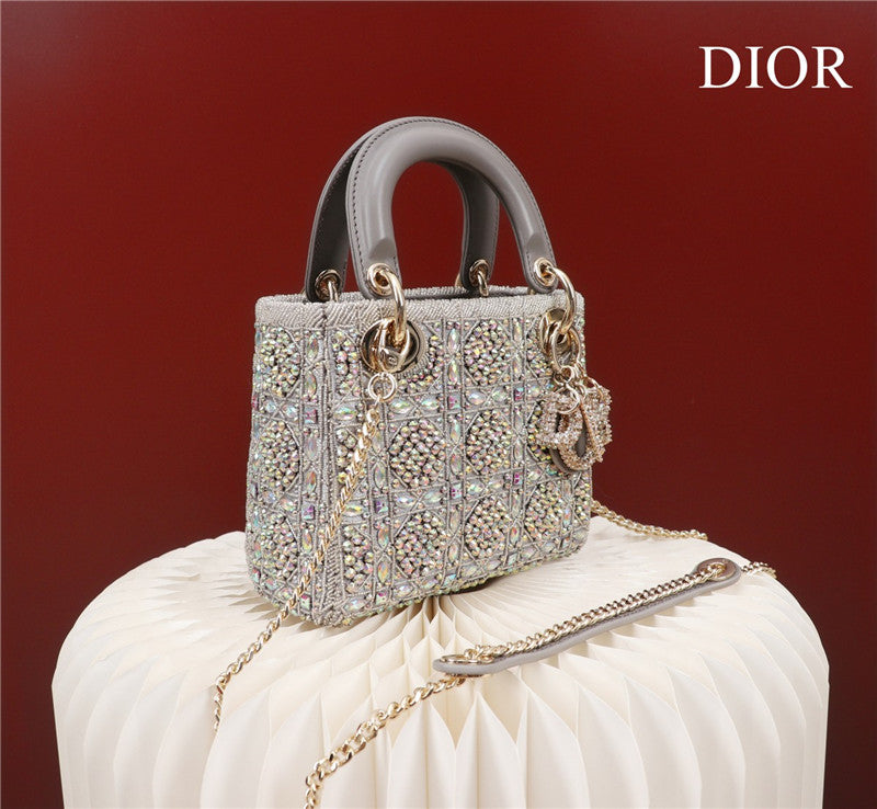 High Quality Luxury Mini Lady Dior Beaded Bag – Style 26745 product detail