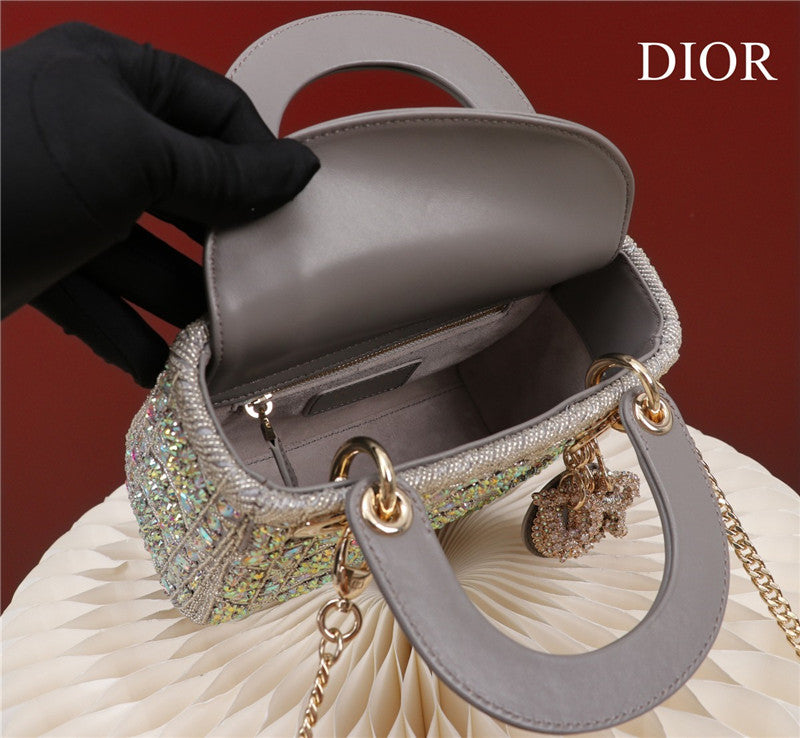 High Quality Luxury Mini Lady Dior Beaded Bag – Style 26745 product detail