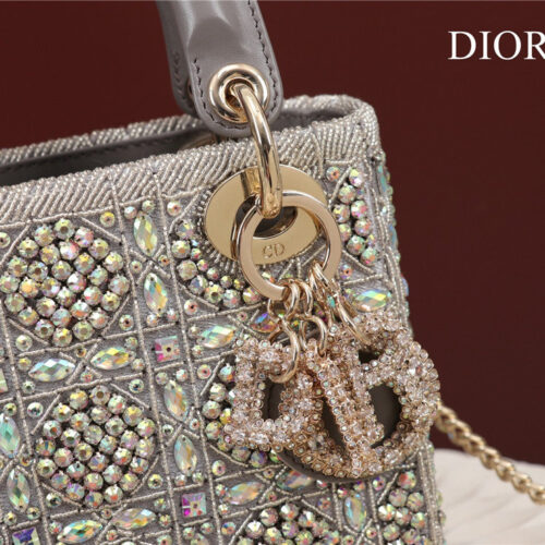 High Quality Luxury Mini Lady Dior Beaded Bag – Style 26745 product detail
