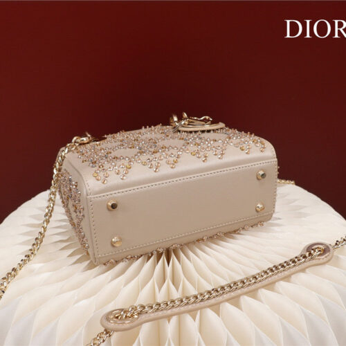 High Quality Luxury Mini Lady Dior Beaded Bag product detail