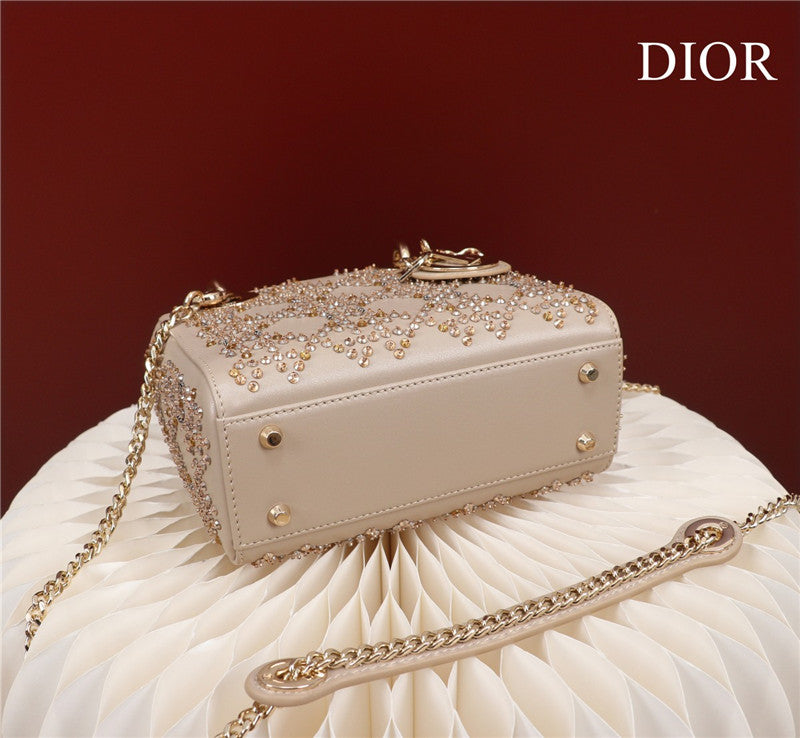 High Quality Luxury Mini Lady Dior Beaded Bag product detail