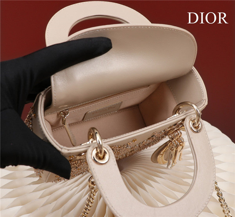 High Quality Luxury Mini Lady Dior Beaded Bag product detail