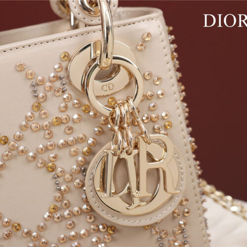 High Quality Luxury Mini Lady Dior Beaded Bag product detail