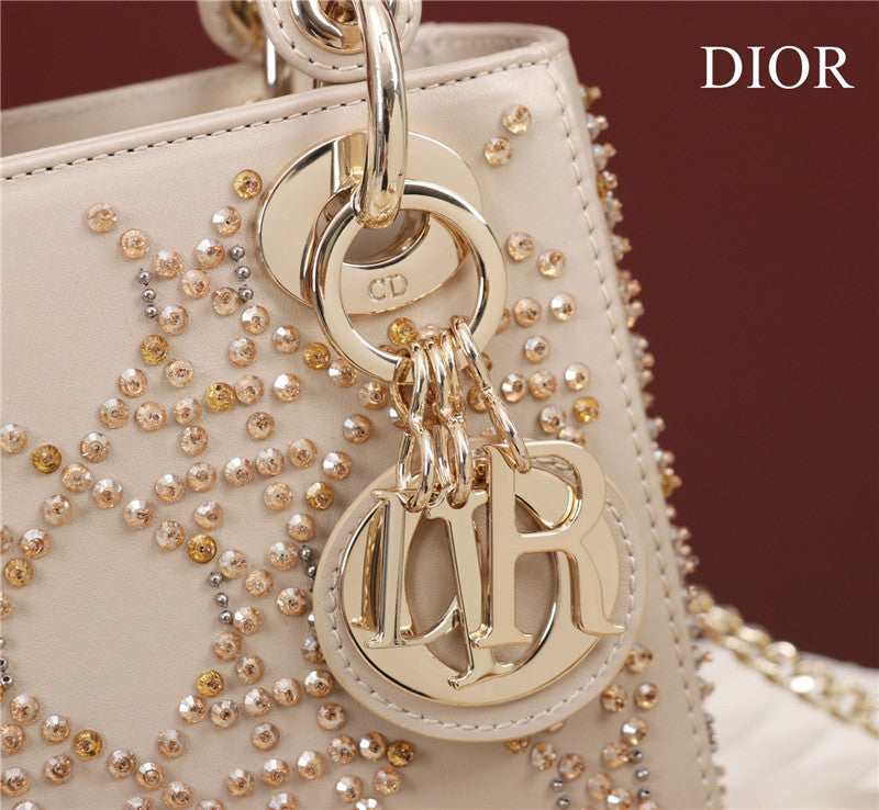 High Quality Luxury Mini Lady Dior Beaded Bag product detail