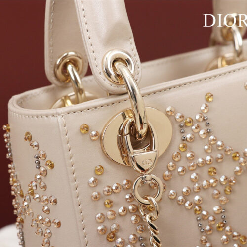 High Quality Luxury Mini Lady Dior Beaded Bag product detail
