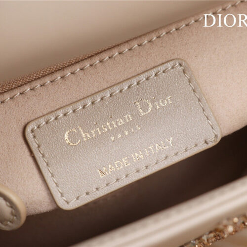 High Quality Luxury Mini Lady Dior Beaded Bag product detail