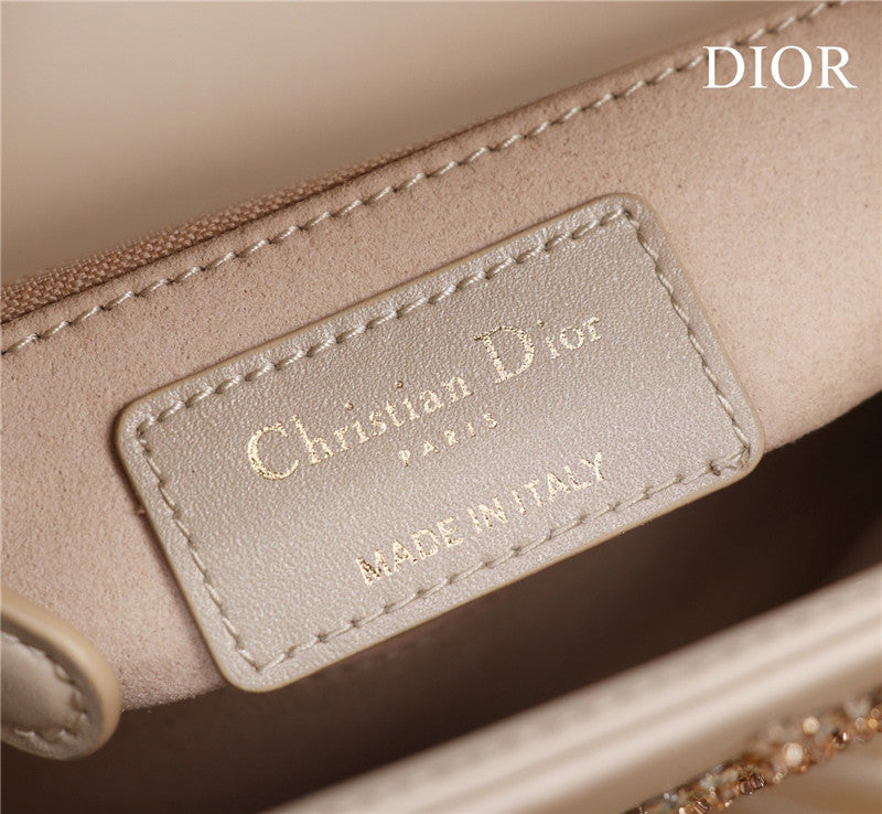 High Quality Luxury Mini Lady Dior Beaded Bag product detail