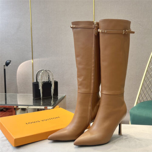 High Quality Luxury Louis Vuitton Logo Signature Boots