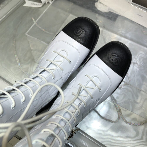 High Quality Luxury Chanel Classic Diamond Chain Strap Long Boots product detail