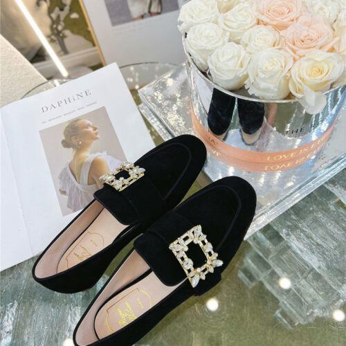 High Quality Luxury Roger Vivier Diamond Buckle Loafers product detail