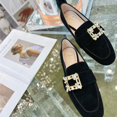High Quality Luxury Roger Vivier Diamond Buckle Loafers product detail