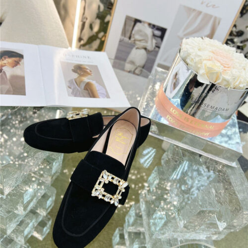 High Quality Luxury Roger Vivier Diamond Buckle Loafers product detail