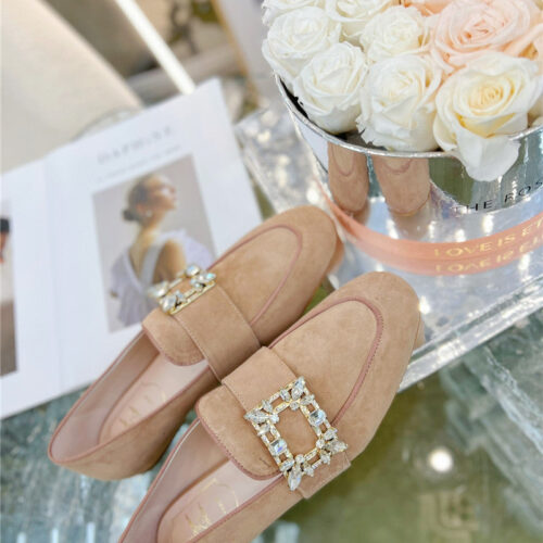 High Quality Luxury Roger Vivier Diamond Buckle Loafers – Style 18548 product detail