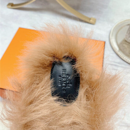 High Quality Luxury Hermes Classic Wool Slippers – Style 17987 product detail