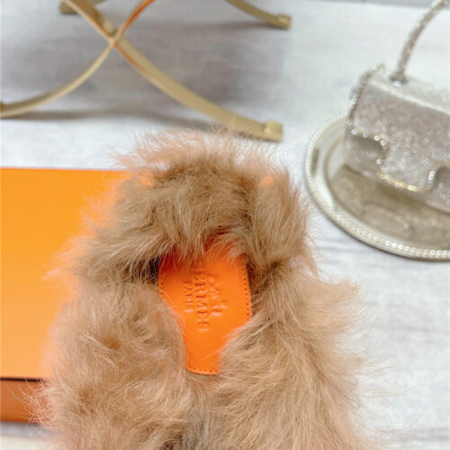High Quality Luxury Hermes Classic Wool Slippers – Style 19683 product detail