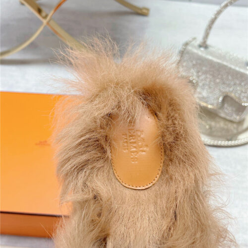 High Quality Luxury Hermes Classic Wool Slippers product detail