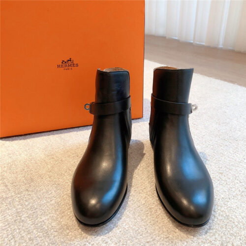 High Quality Luxury Hermes Kelly Classic Ankle Boots – Style 28579 alternate view