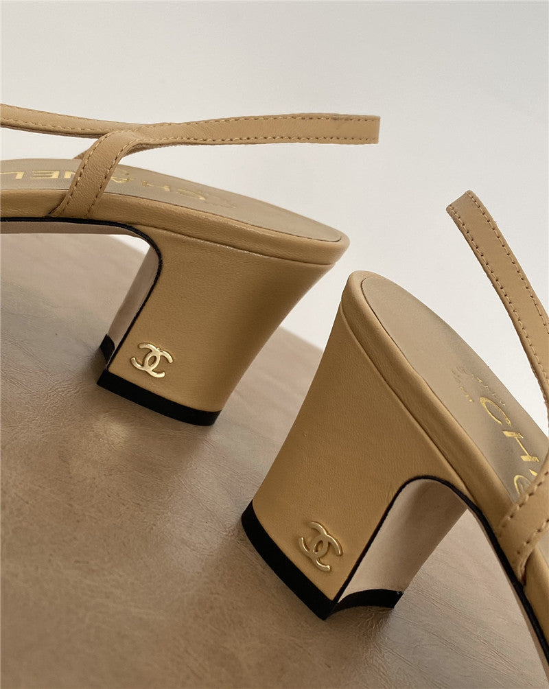 High Quality Luxury Chanel 6.5Cm Sling-Back Classic Single Shoes product detail