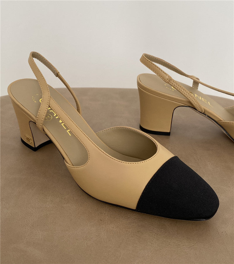 High Quality Luxury Chanel 6.5Cm Sling-Back Classic Single Shoes product detail