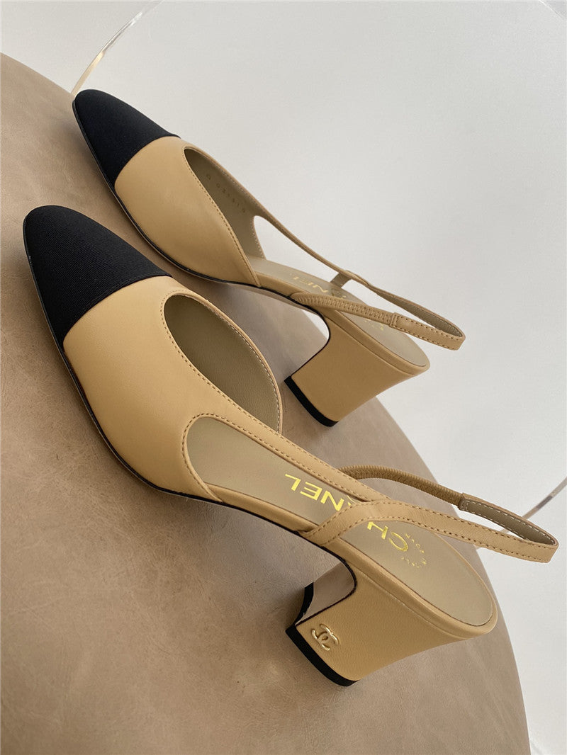High Quality Luxury Chanel 6.5Cm Sling-Back Classic Single Shoes product detail